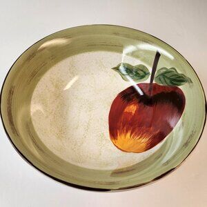 Cambridge Potteries Apple Sauce Hand Painted Round Vegetable Serving Bowl EXC